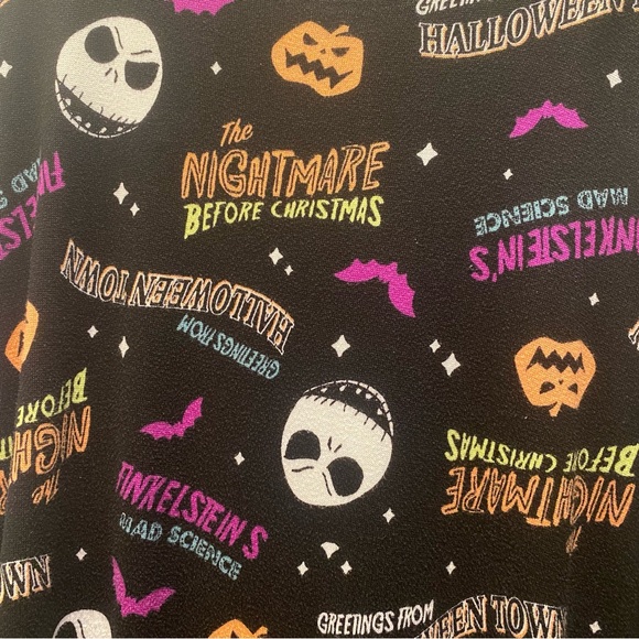 Nightmare Before Christmas Long sleeve Tunic Lounge Dress XL - Picture 5 of 6
